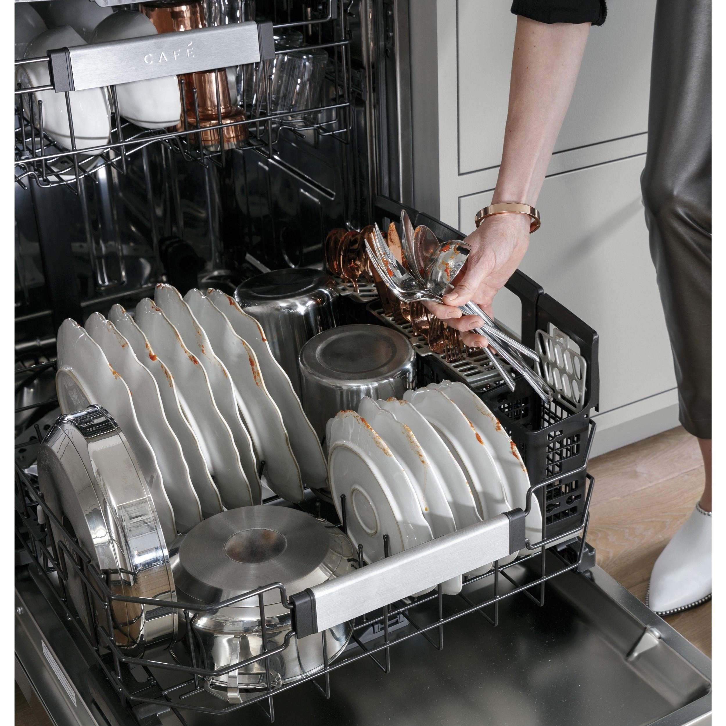 GE Appliances Cafe´™ Smart Stainless Steel Interior Dishwasher with